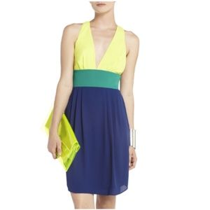 BCBG MAXAZRIA Racerback Halter Dress - L